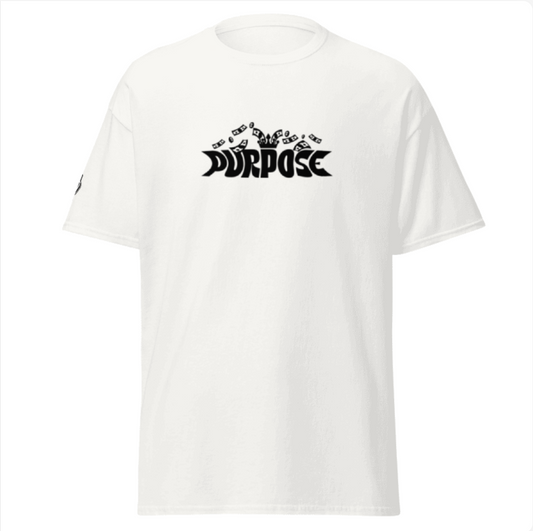 the " purpose " unisex classic tee ( white )